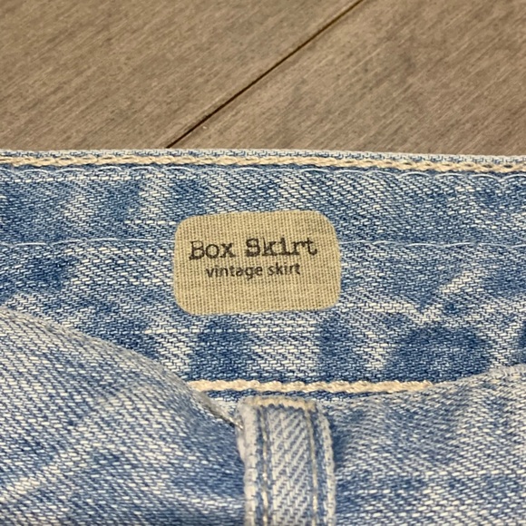 AG Adriano Goldschmied Vintage Denim Box Skirt - 28Y Destroyed - 27 - Picture 4 of 6